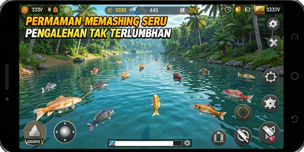 Tangkapan ikan besar dalam permainan 333V yang mendebarkan.
