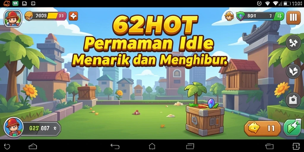 Gameplay menarik 62HOT dengan berbagai karakter yang dapat diupgrade.