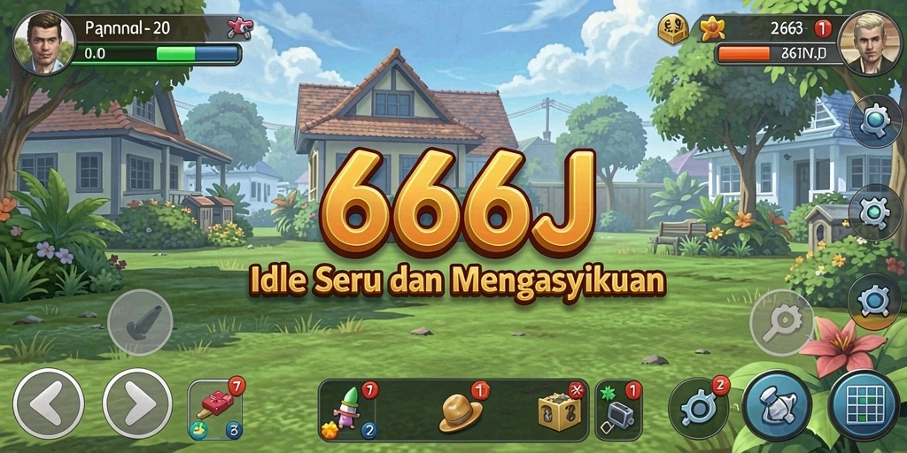 Gameplay mengasyikkan dari 666J yang memungkinkan kemajuan otomatis.
