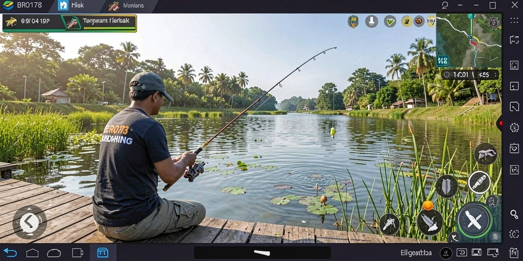 Tampilan gameplay <strong>BRO178</strong> dengan pengalaman memancing yang mendebarkan.