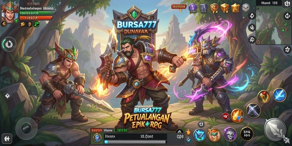 Tangkapan layar menarik dari gameplay BURSA777 dalam aksi RPG.