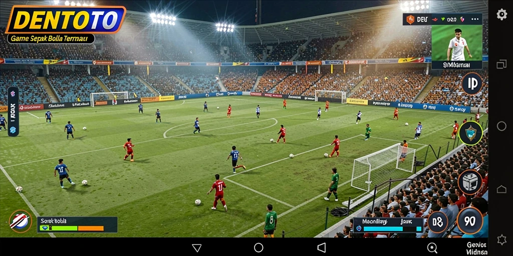 Tampilan gameplay DENTOTO yang dinamis dan penuh aksi.