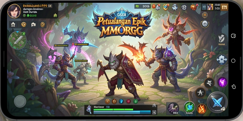 Screenshot G668 menampilkan aksi seru dalam gameplay MMORPG.
