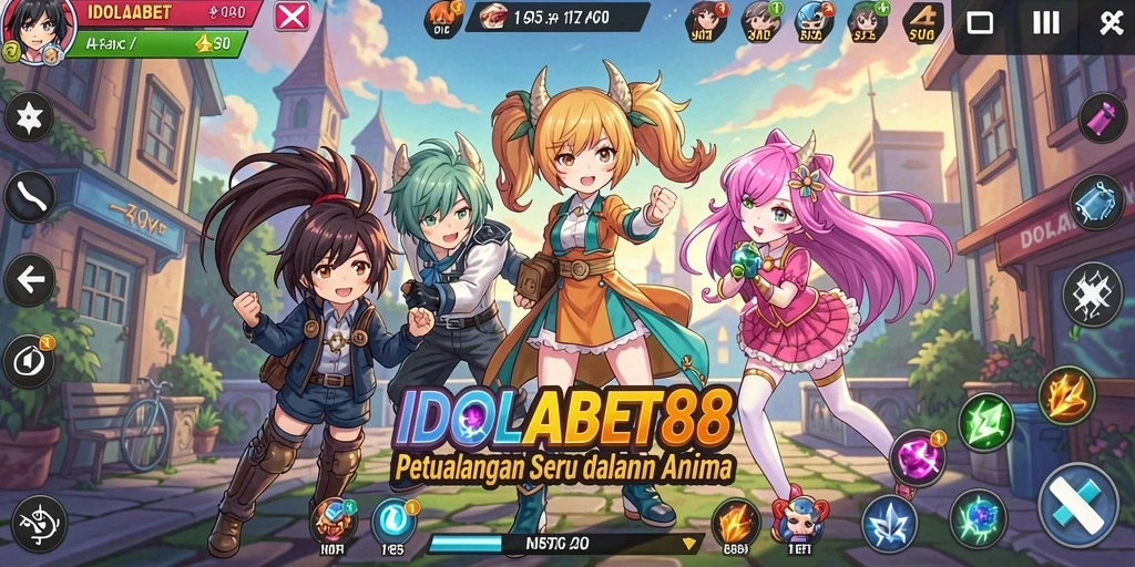 Tampilan Instagram gameplay anime IDOLABET88 yang memukau.