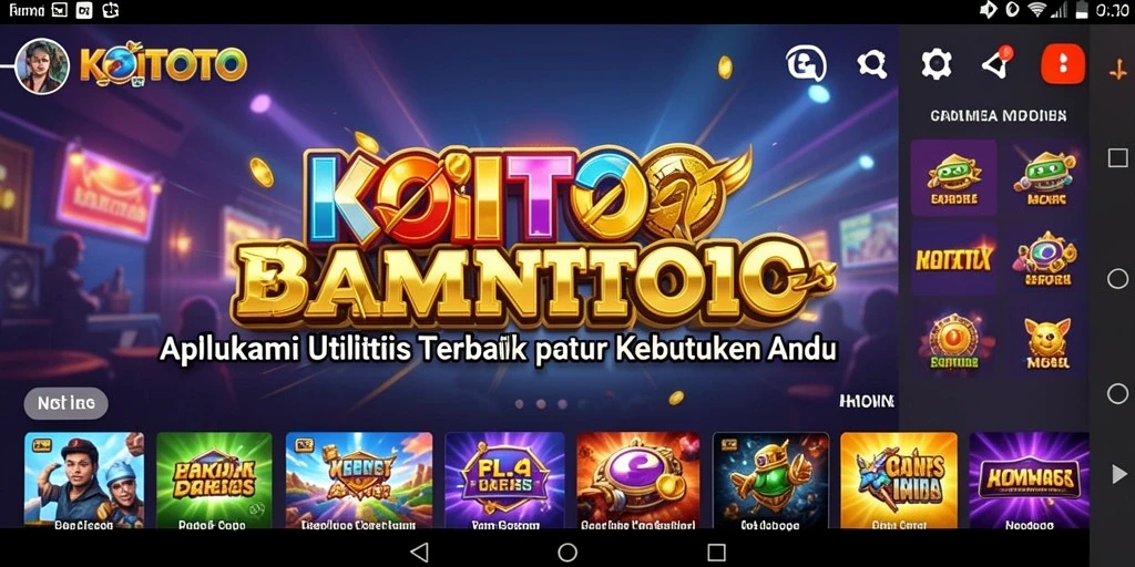 Tampilan antarmuka KOITOTO yang intuitif dan efisien.