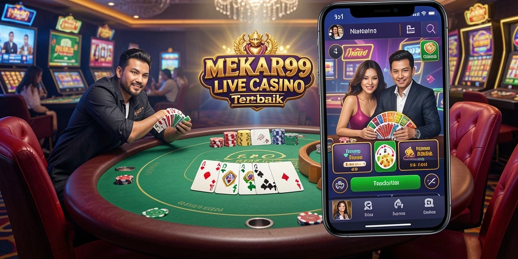 Gameplay Live Casino MEKAR99 dengan dealer langsung yang profesional dan interaktif.