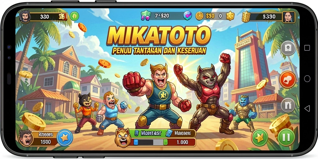 Tampilan gameplay seru dari MIKATOTO yang menantang.