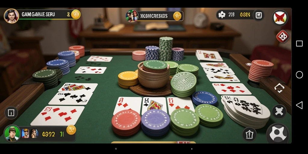 Tampilan gameplay N32 yang seru dan dinamis dalam permainan Gaple.