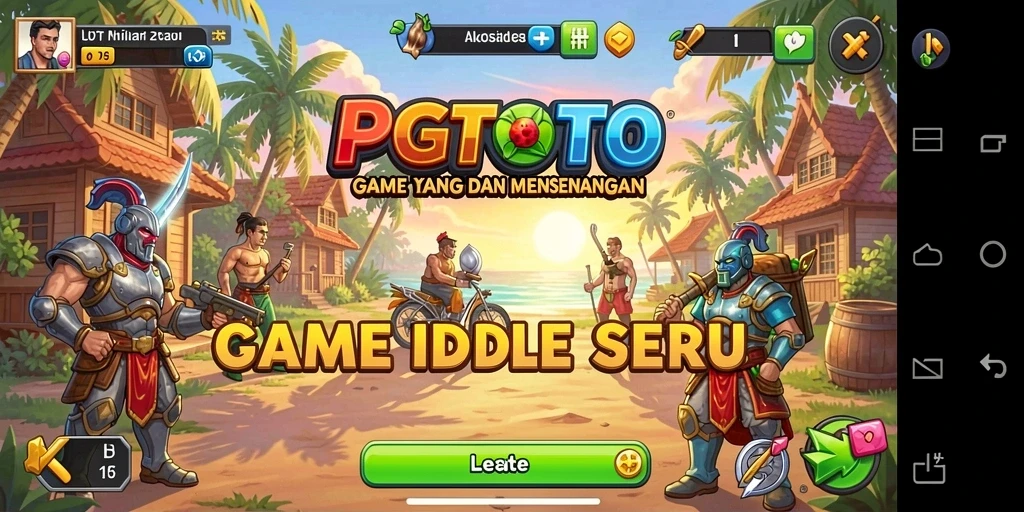 Tampilan gameplay PGTOTO yang menawan dalam genre Idle.