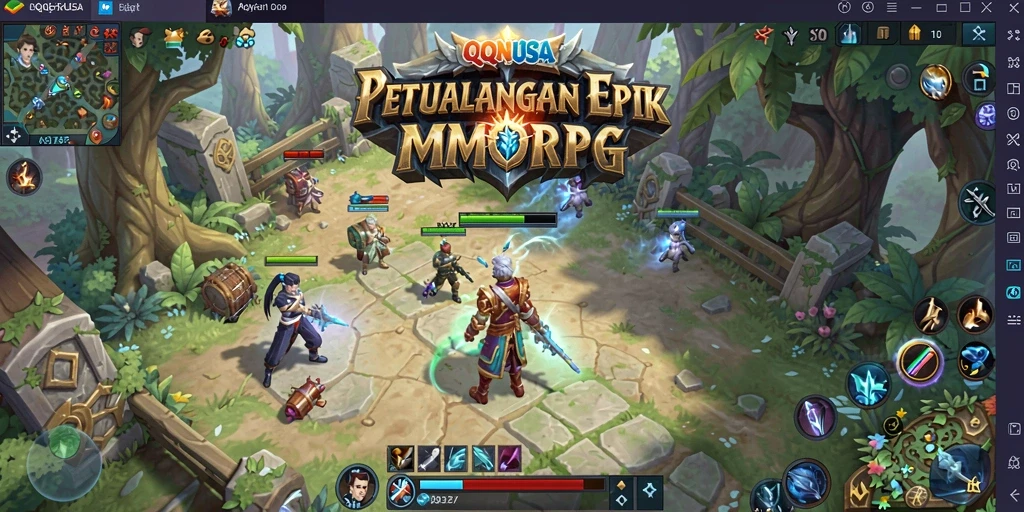 Tampilan gameplay QQNUSA yang epic dan memukau.