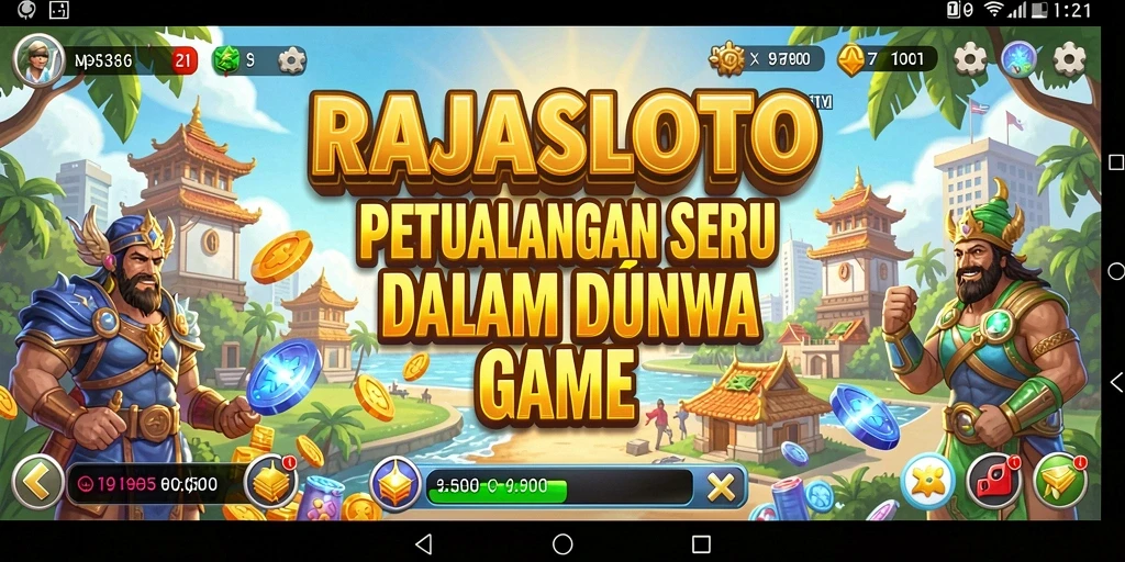 Screenshot gameplay RAJASLOTO menampilkan petualangan seru dan grafis yang menakjubkan.