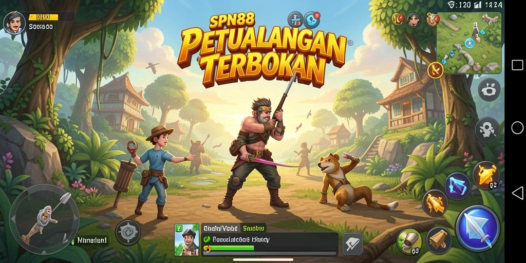 Gameplay SPN88 yang menampilkan eksplorasi dunia terbuka.